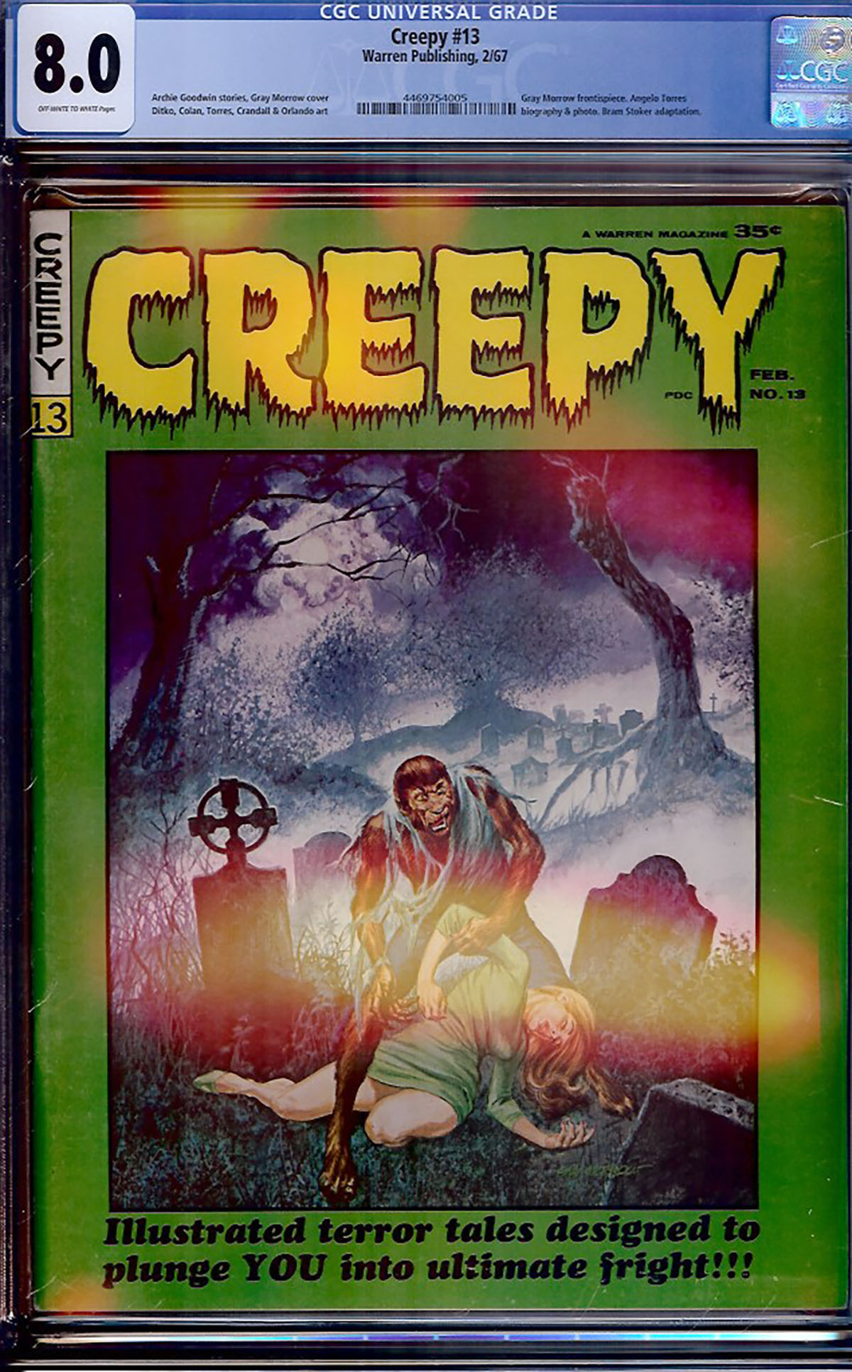 Creepy #13 CGC 8.0 ow/w