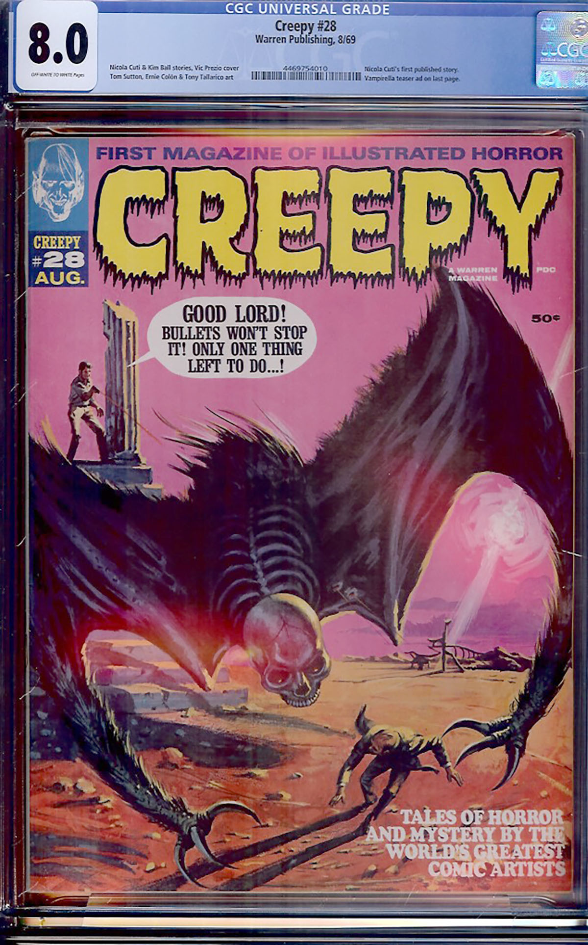 Creepy #28 CGC 8.0 ow/w