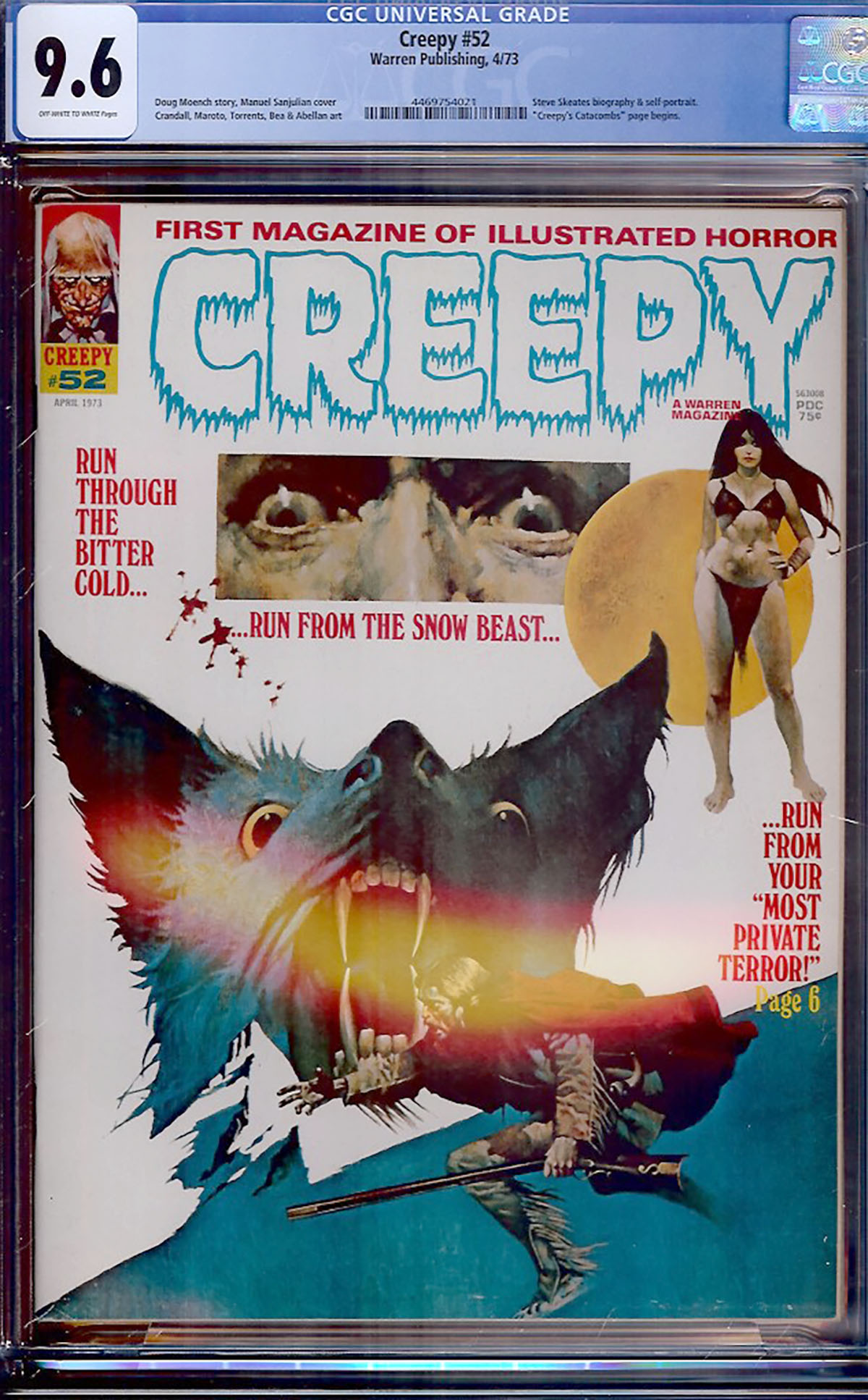 Creepy #52 CGC 9.6 ow/w