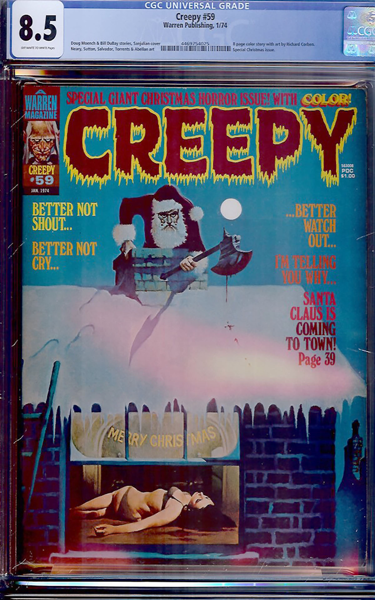 Creepy #59 CGC 8.5 ow/w