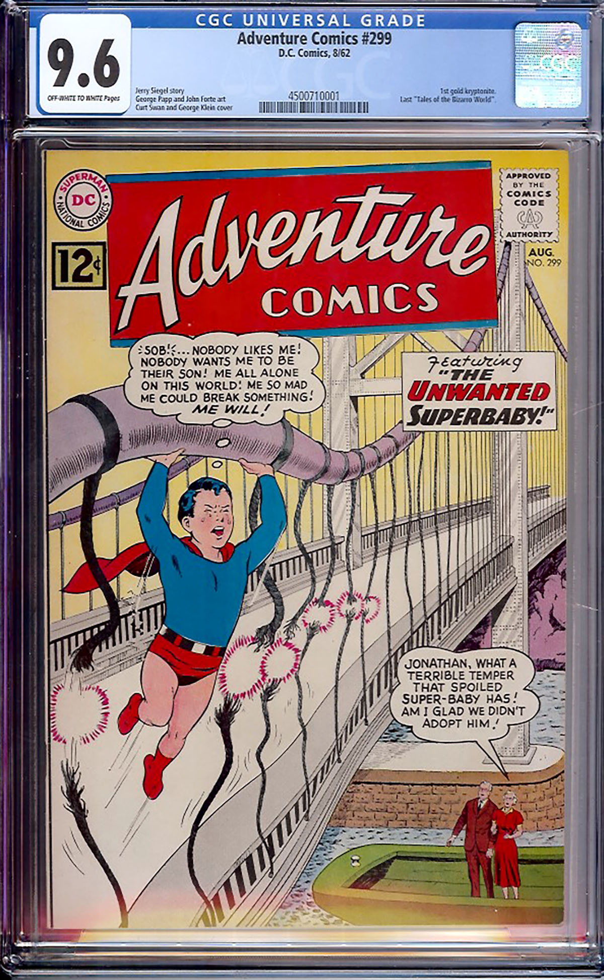 Adventure Comics #299 CGC 9.6 ow/w