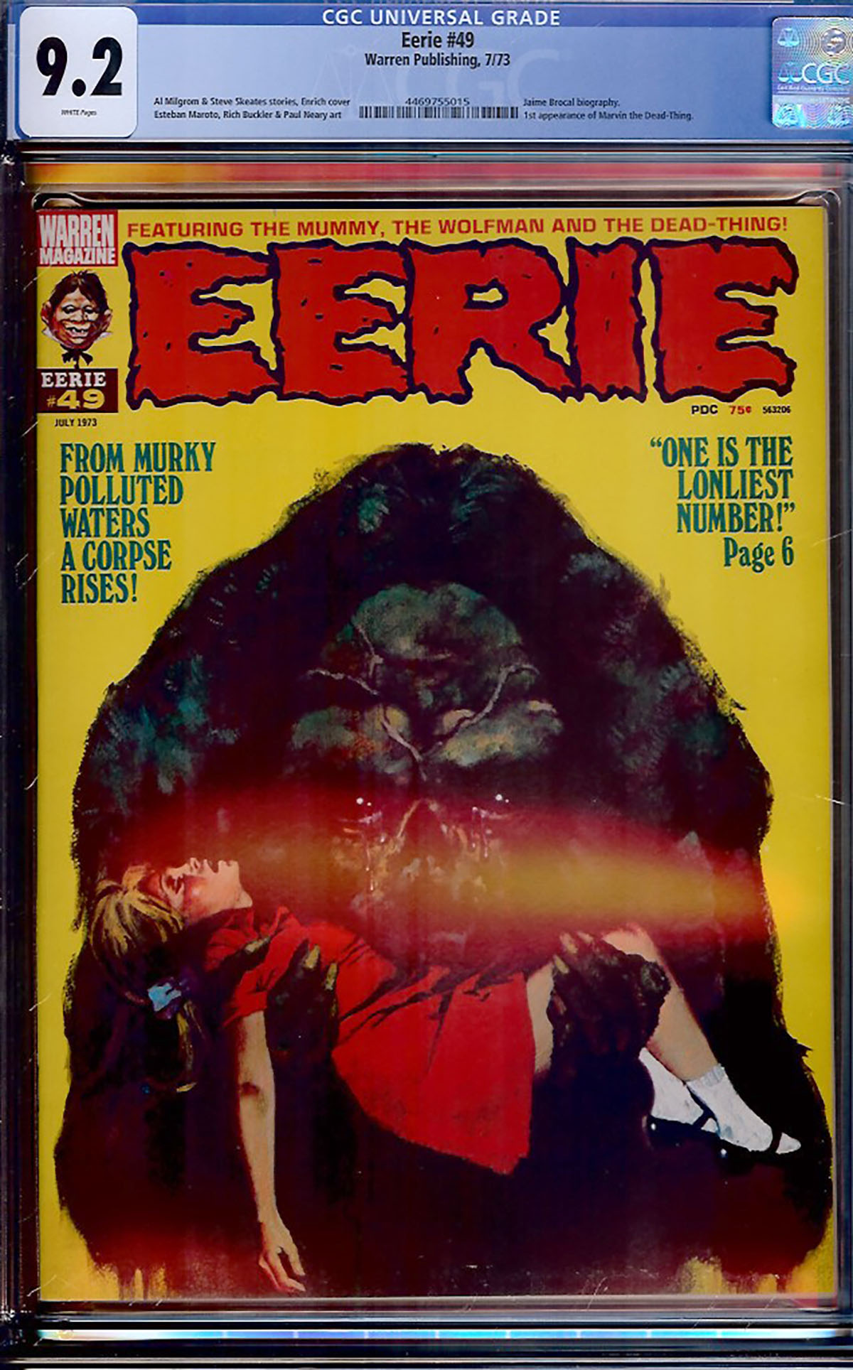 Eerie #49 CGC 9.2 w