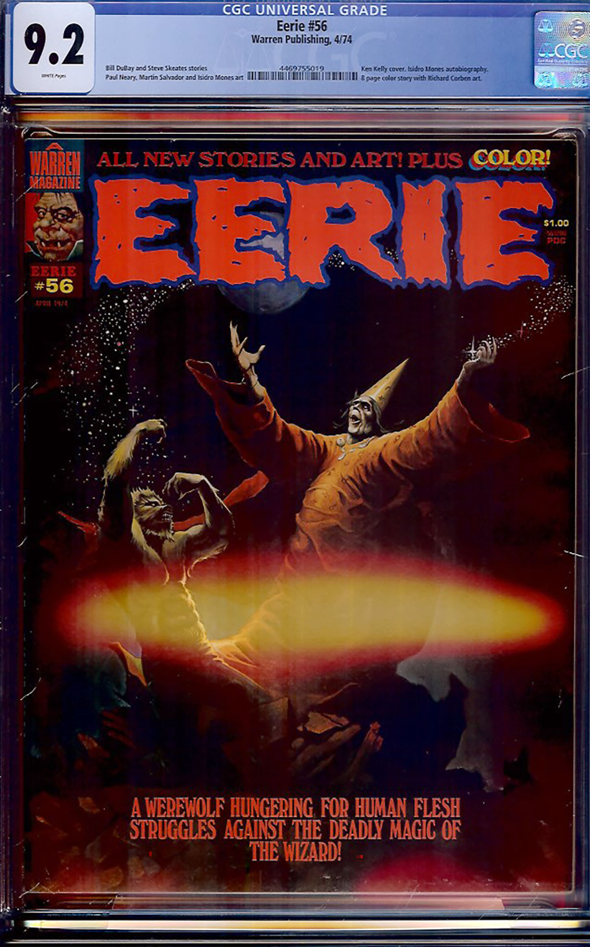 Eerie #56 CGC 9.2 w