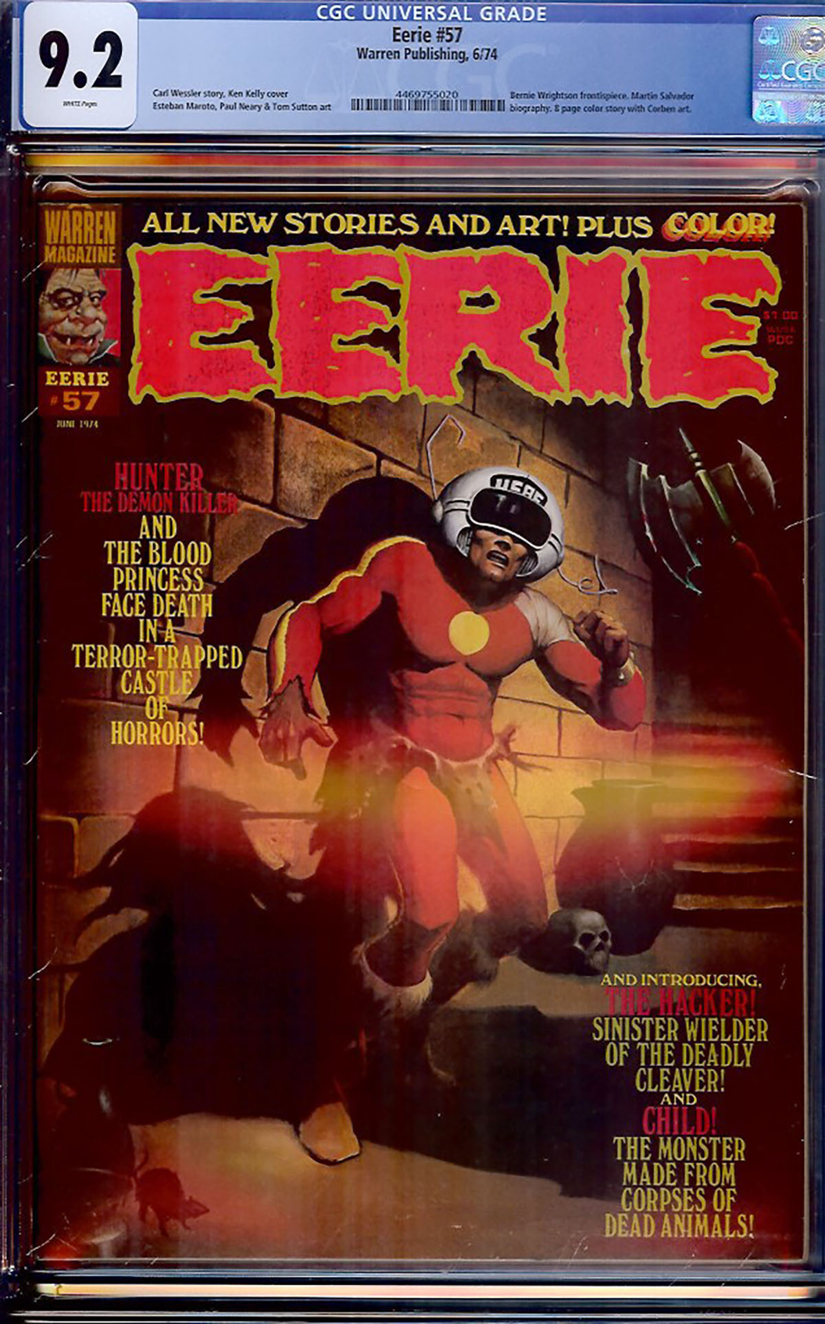 Eerie #57 CGC 9.2 w