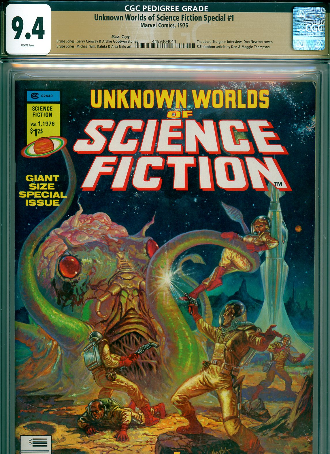 Unknown Worlds of Science Fiction Special #1 CGC 9.4 w Mass. Copy