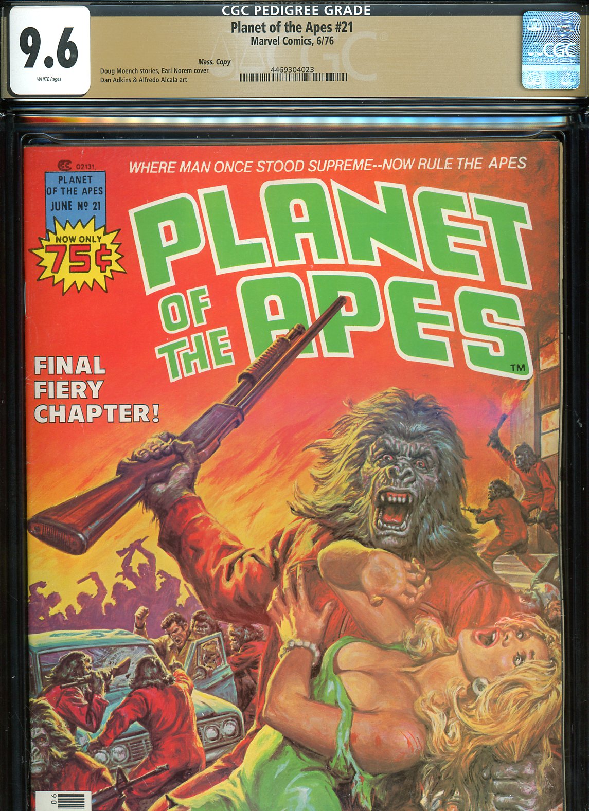 Planet of the Apes #21 CGC 9.6 w Mass. Copy