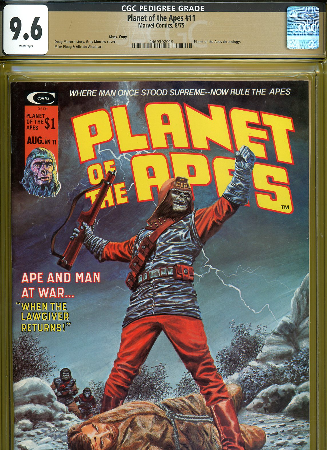 Planet of the Apes #11 CGC 9.6 w Mass. Copy