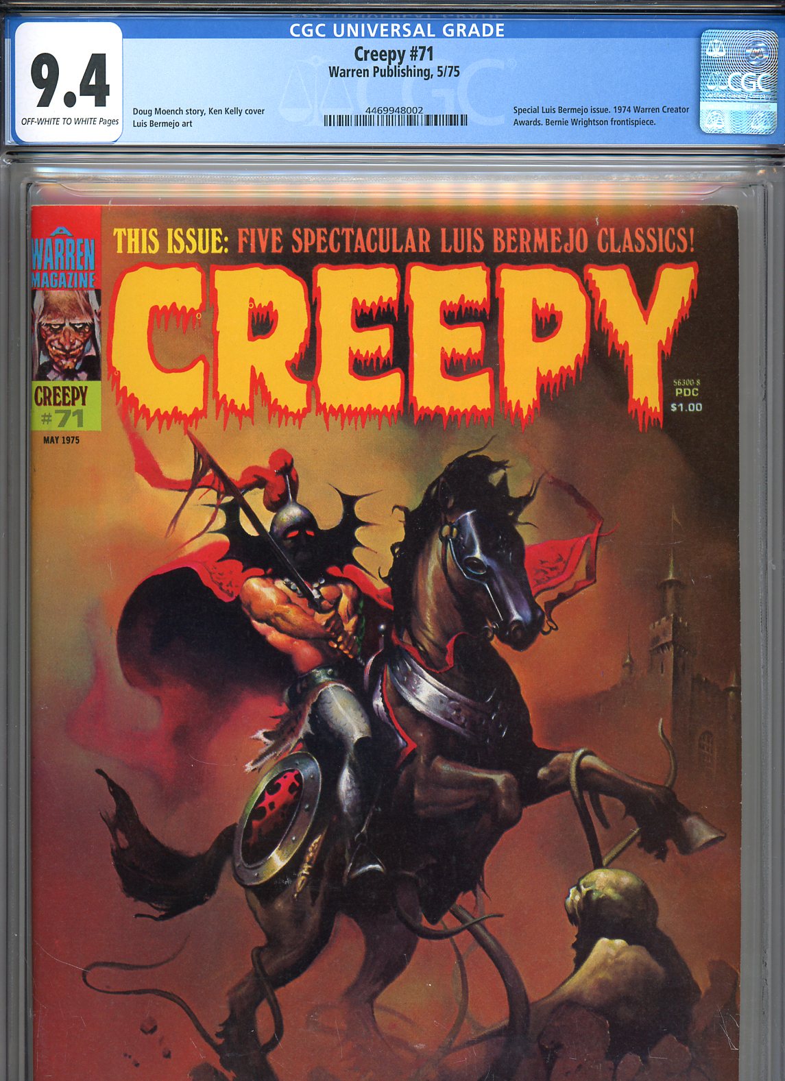 Creepy #71 CGC 9.4 ow/w