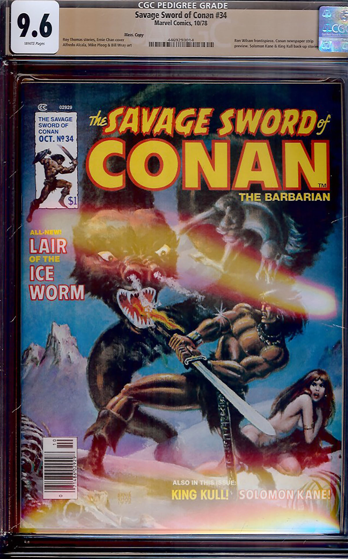 Savage Sword of Conan #34 CGC 9.6 w Mass. Copy