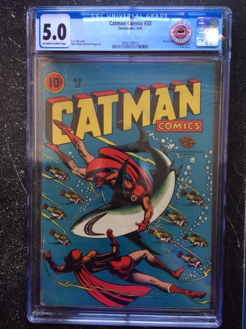 Catman Comics #26 CGC 5.0 ow/w