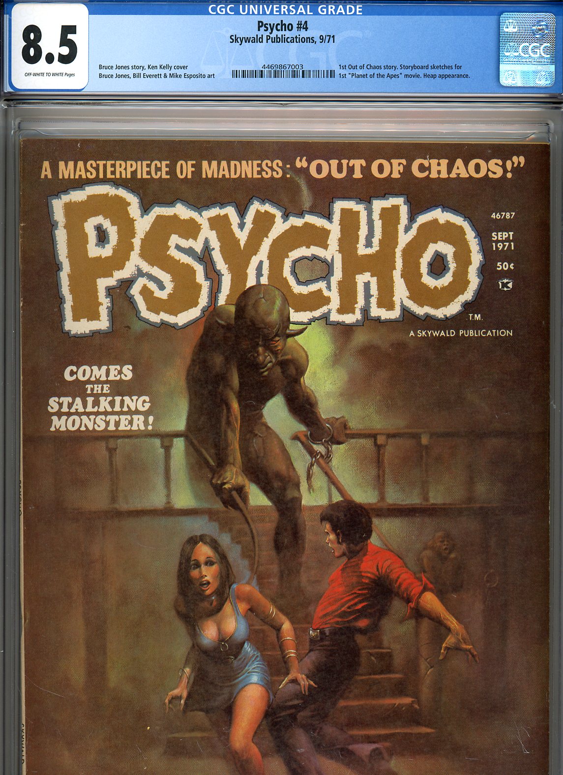 Psycho #4 CGC 8.5 ow/w