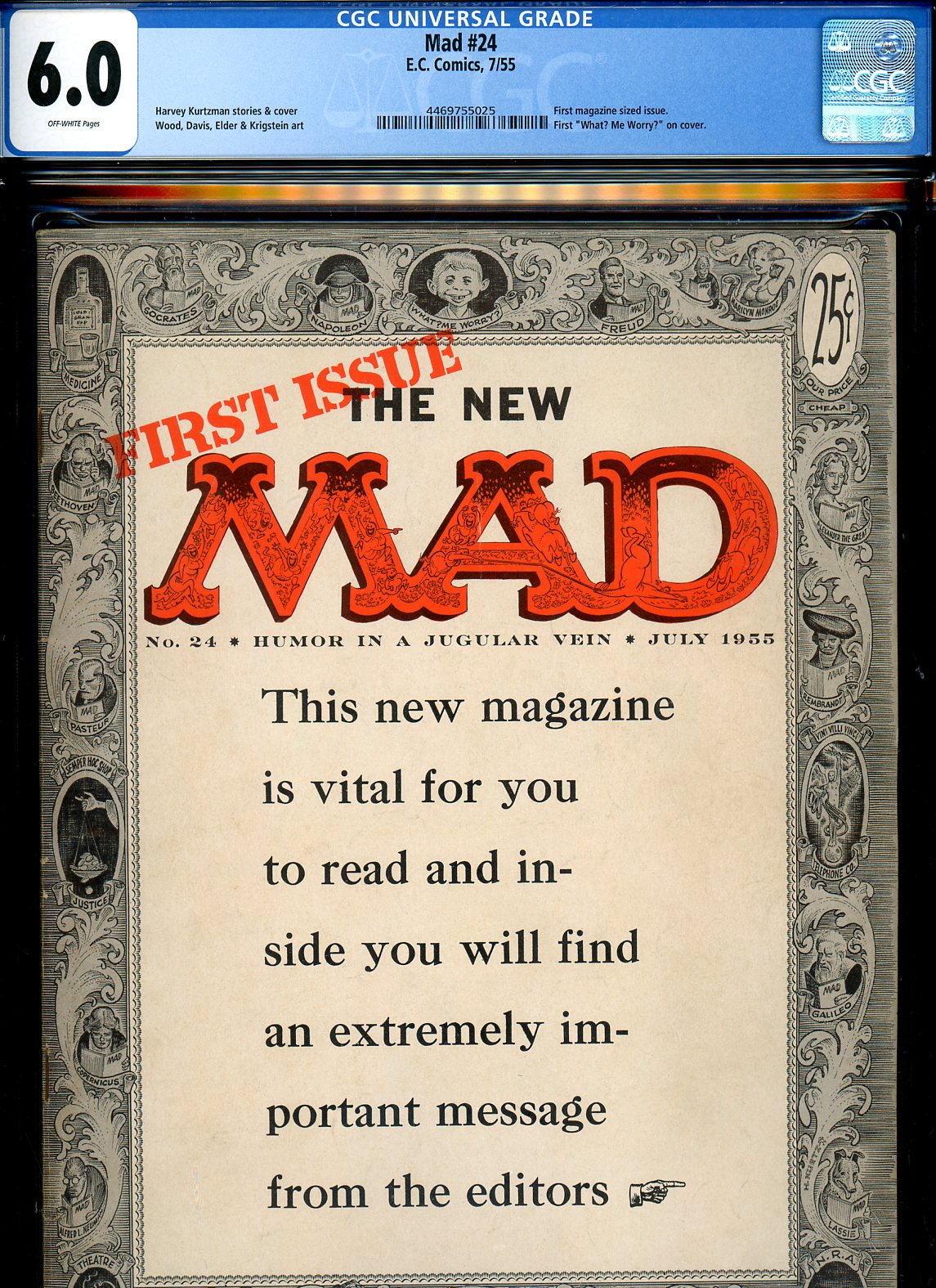 Mad #24 CGC 6.0 ow