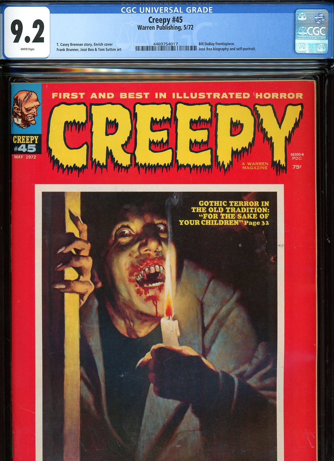 Creepy #45 CGC 9.2 w