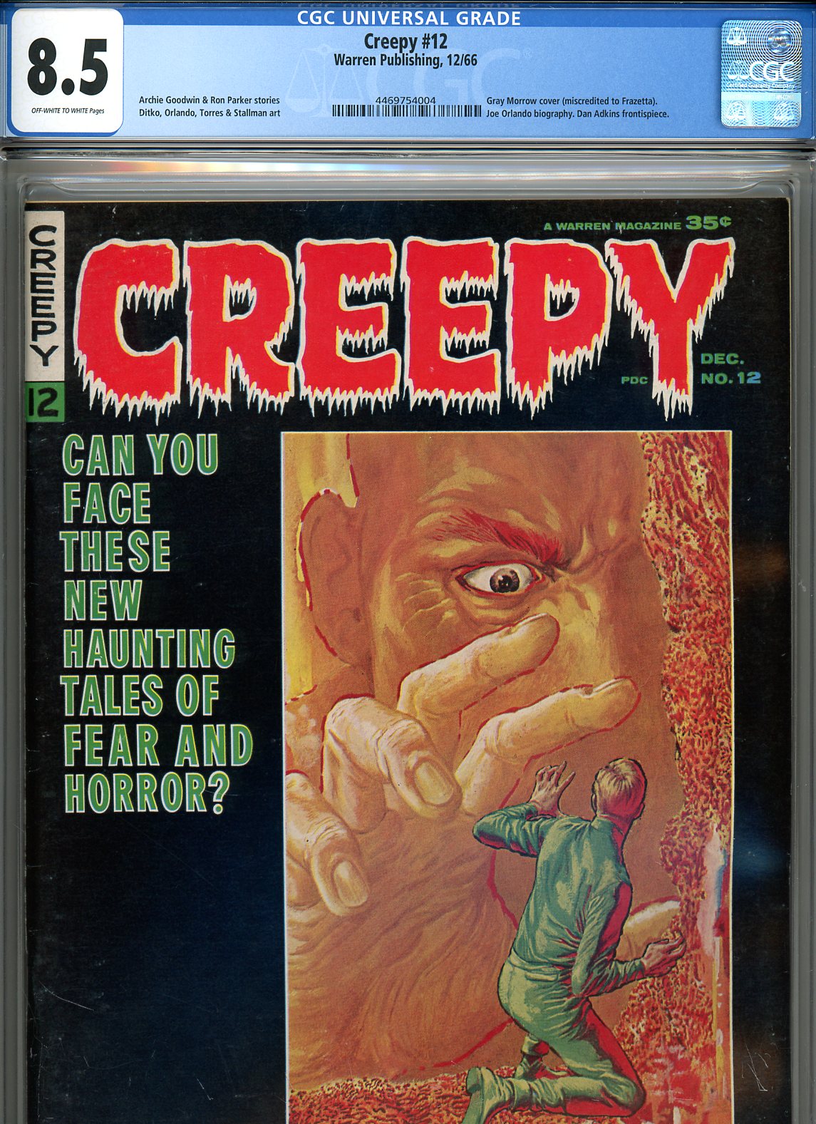 Creepy #12 CGC 8.5 ow/w