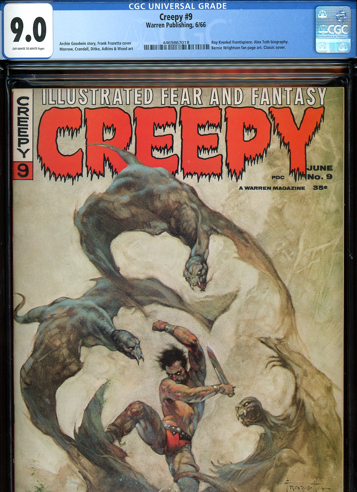 Creepy #9 CGC 9.0 ow/w