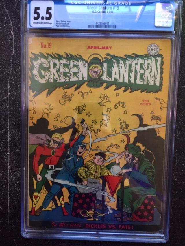 Green Lantern #19 CGC 5.5 cr/ow