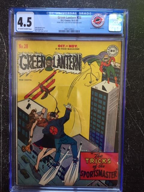 Green Lantern #28 CGC 5.0 ow/w