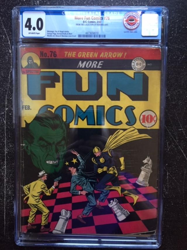 More Fun Comics #76 CGC 4.0 ow