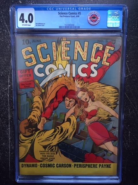 Science Comics #5 CGC 4.0 ow