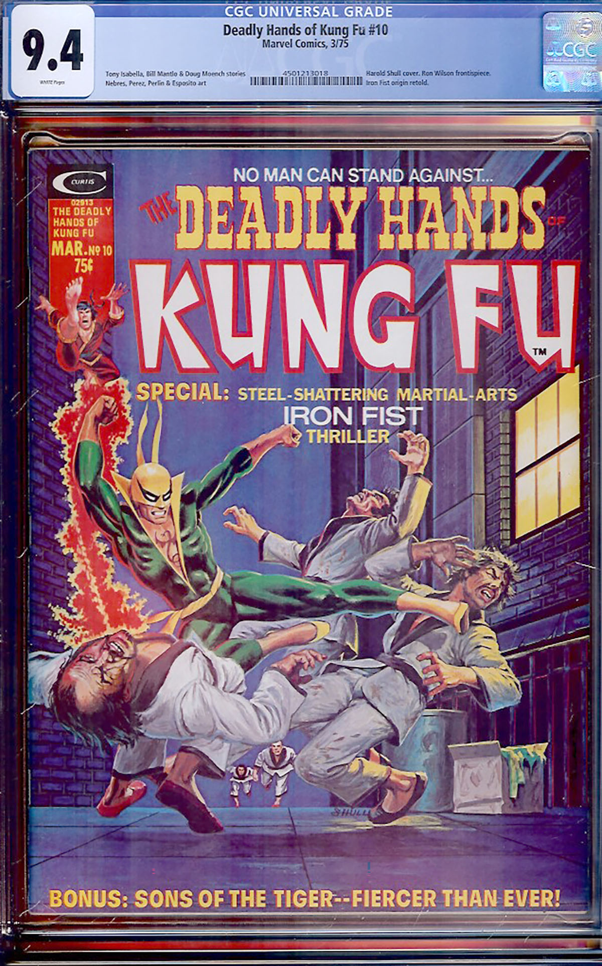 Deadly Hands of Kung Fu #10 CGC 9.4 w