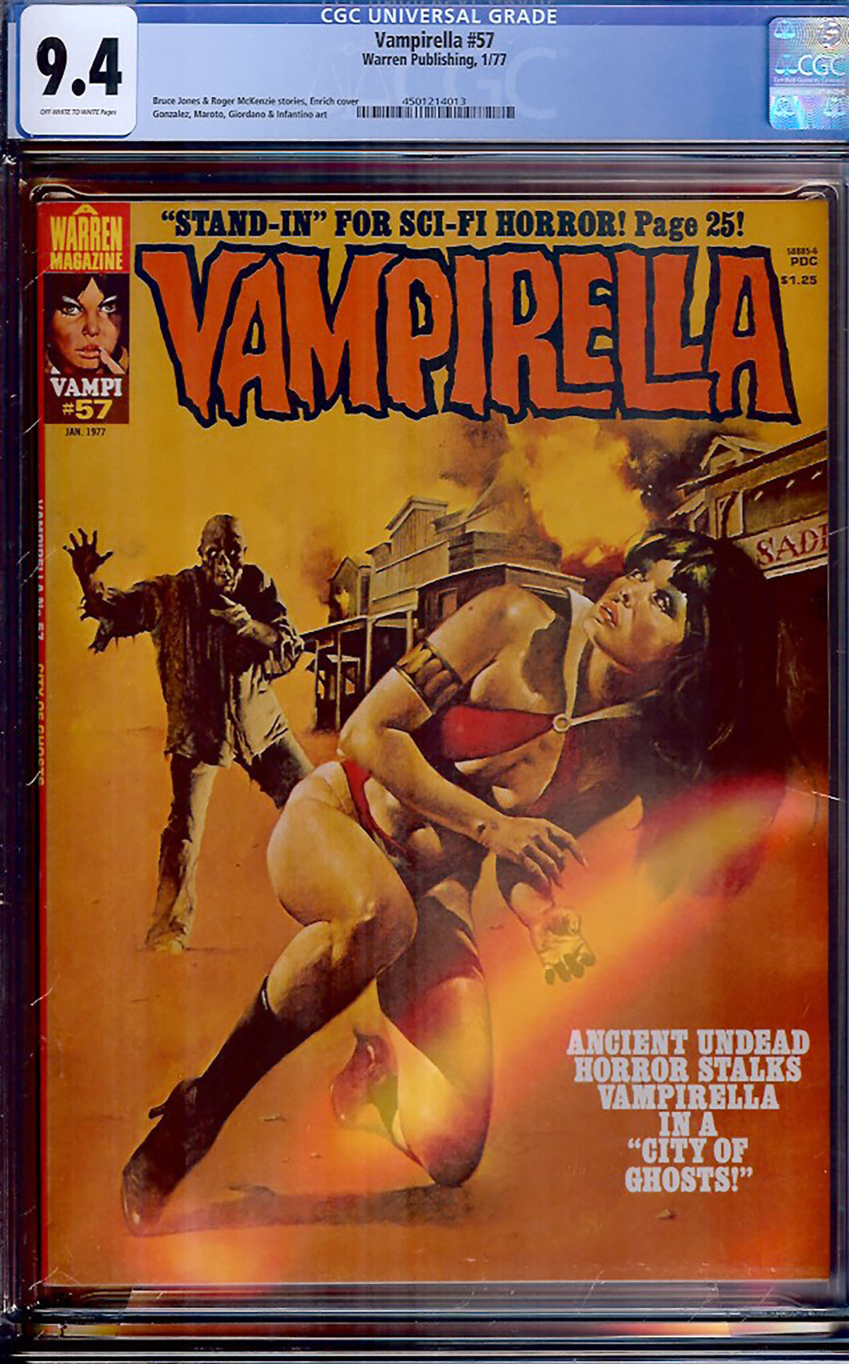 Vampirella #57 CGC 9.4 ow/w