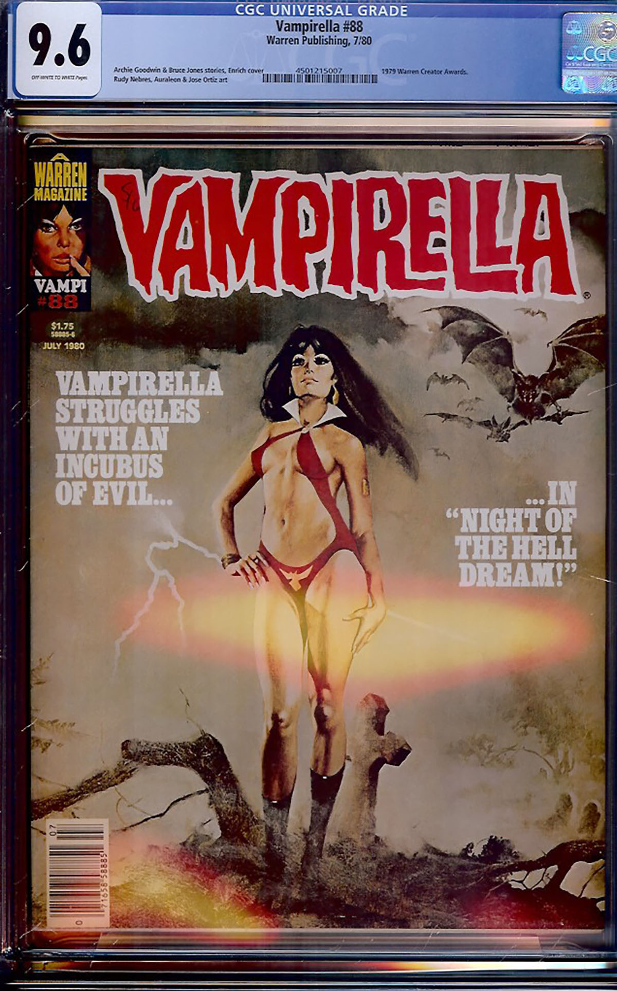 Vampirella #88 CGC 9.6 ow/w