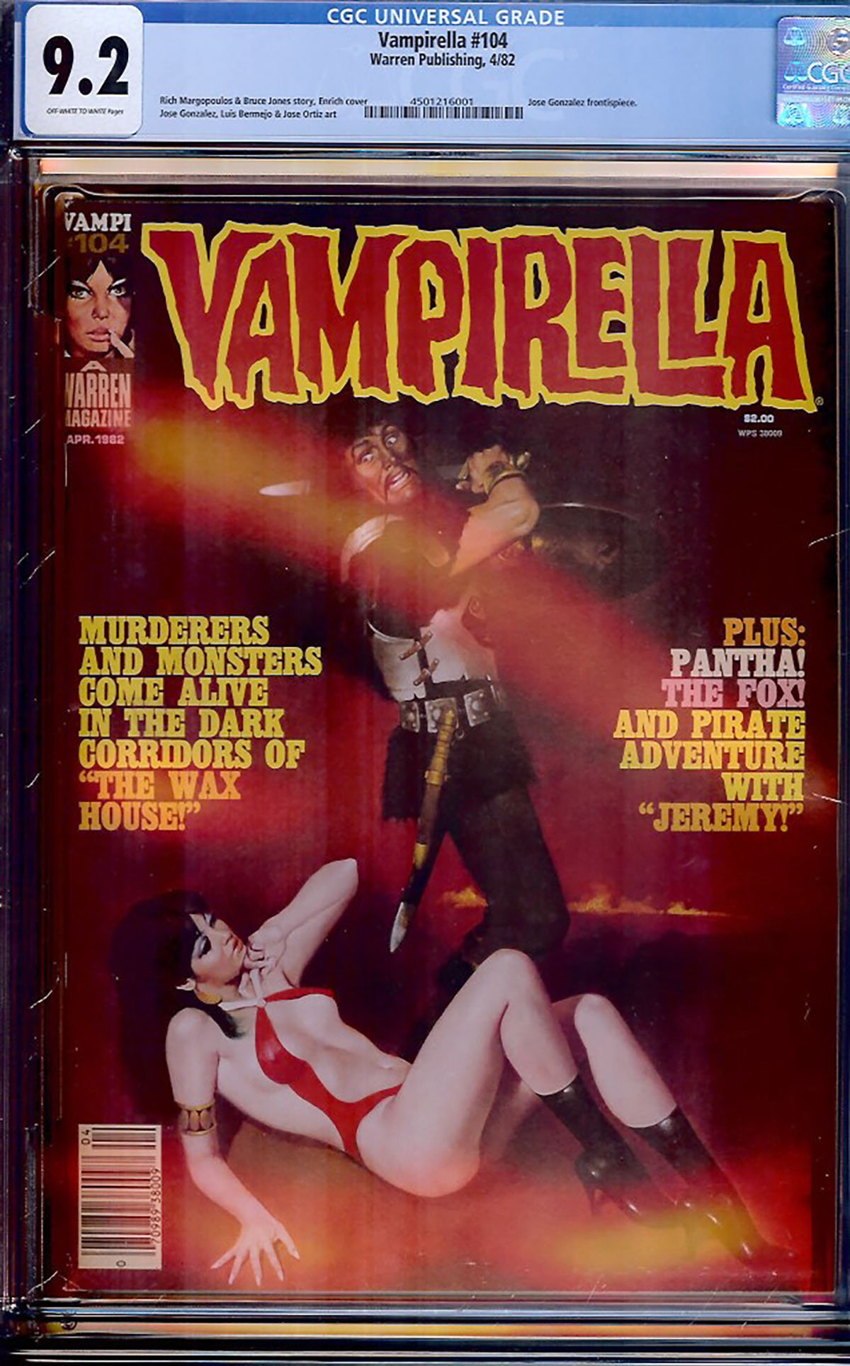 Vampirella #104 CGC 9.2 ow/w