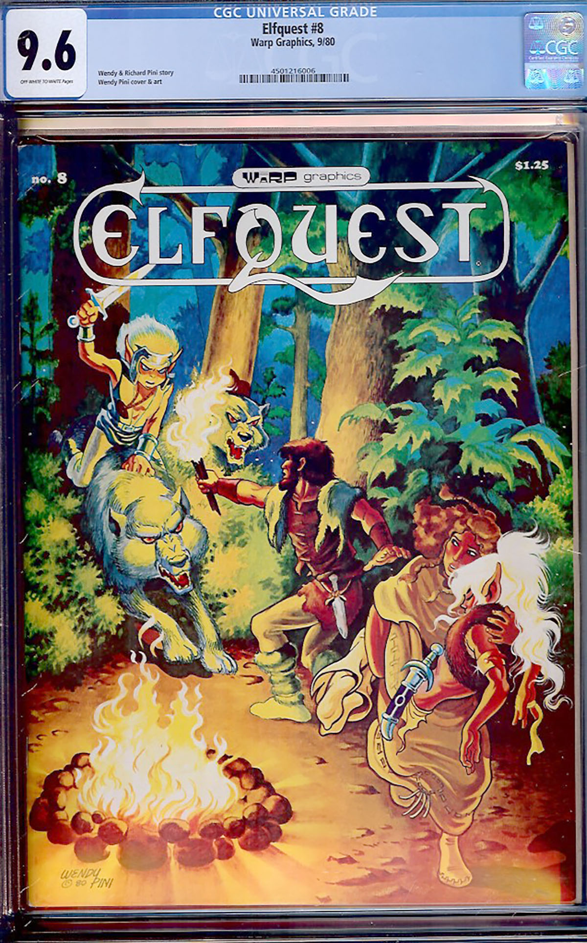 Elfquest #8 CGC 9.6 ow/w