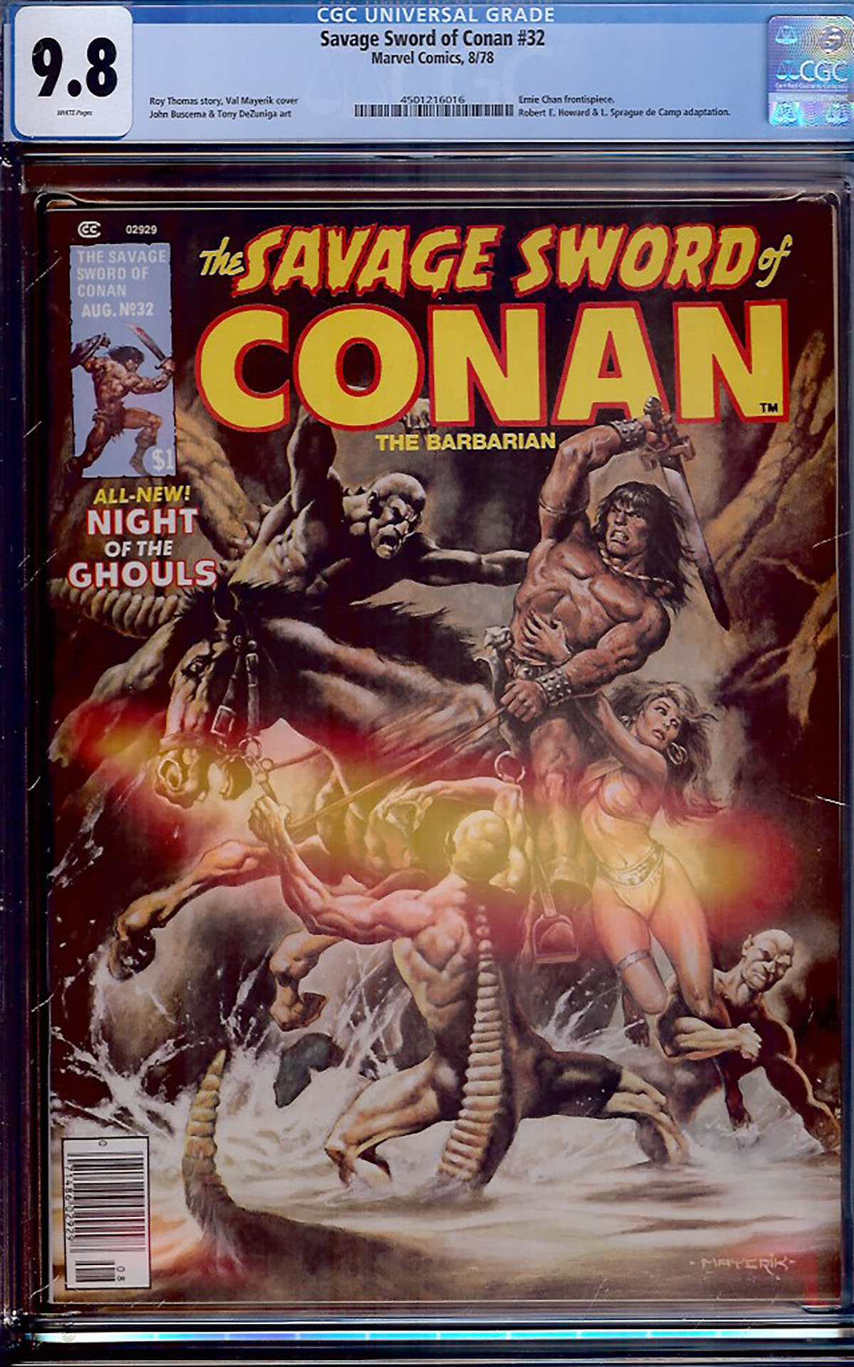 Savage Sword of Conan #32 CGC 9.8 w