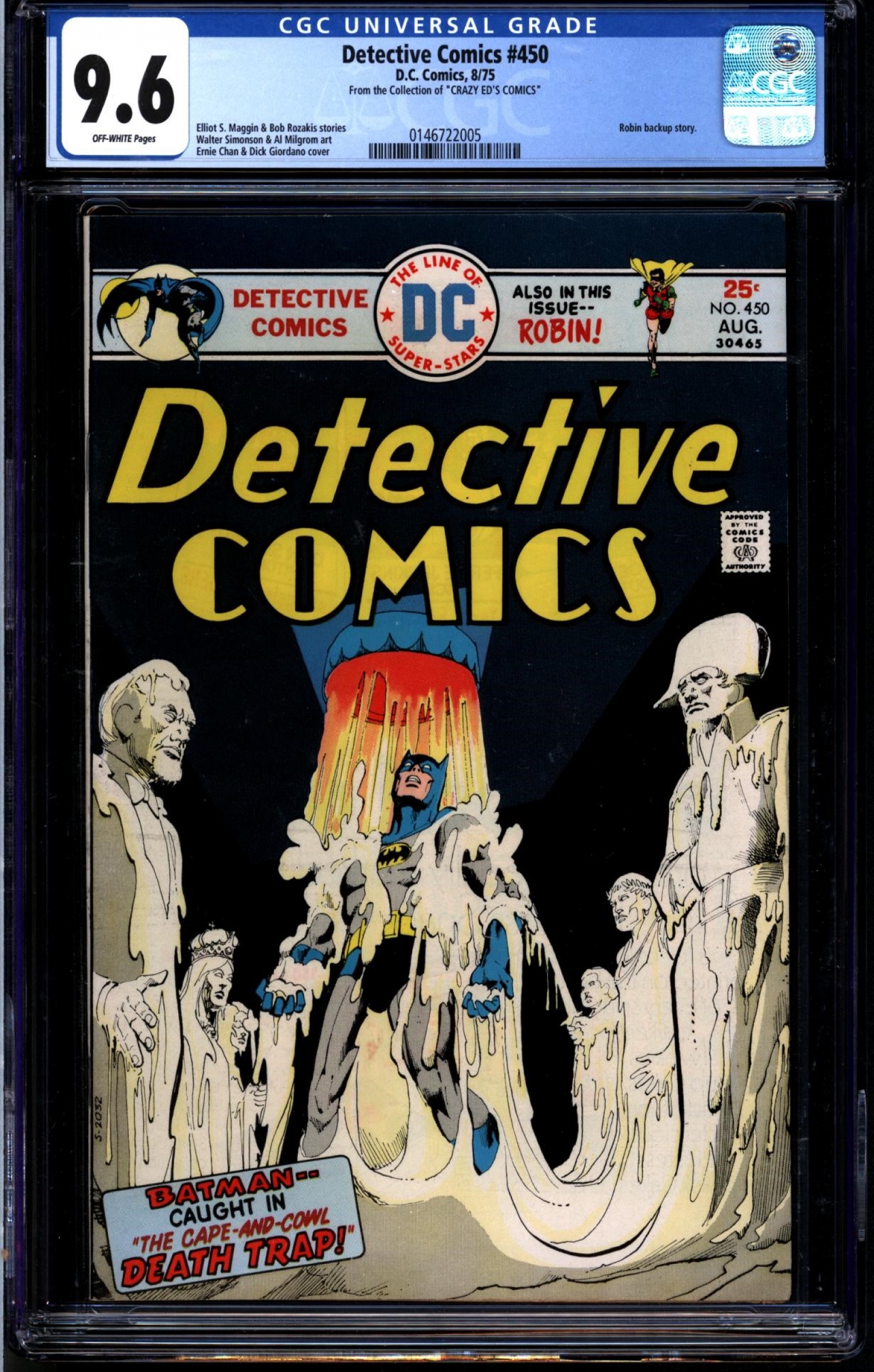 Detective Comics #450 CGC 9.6 ow