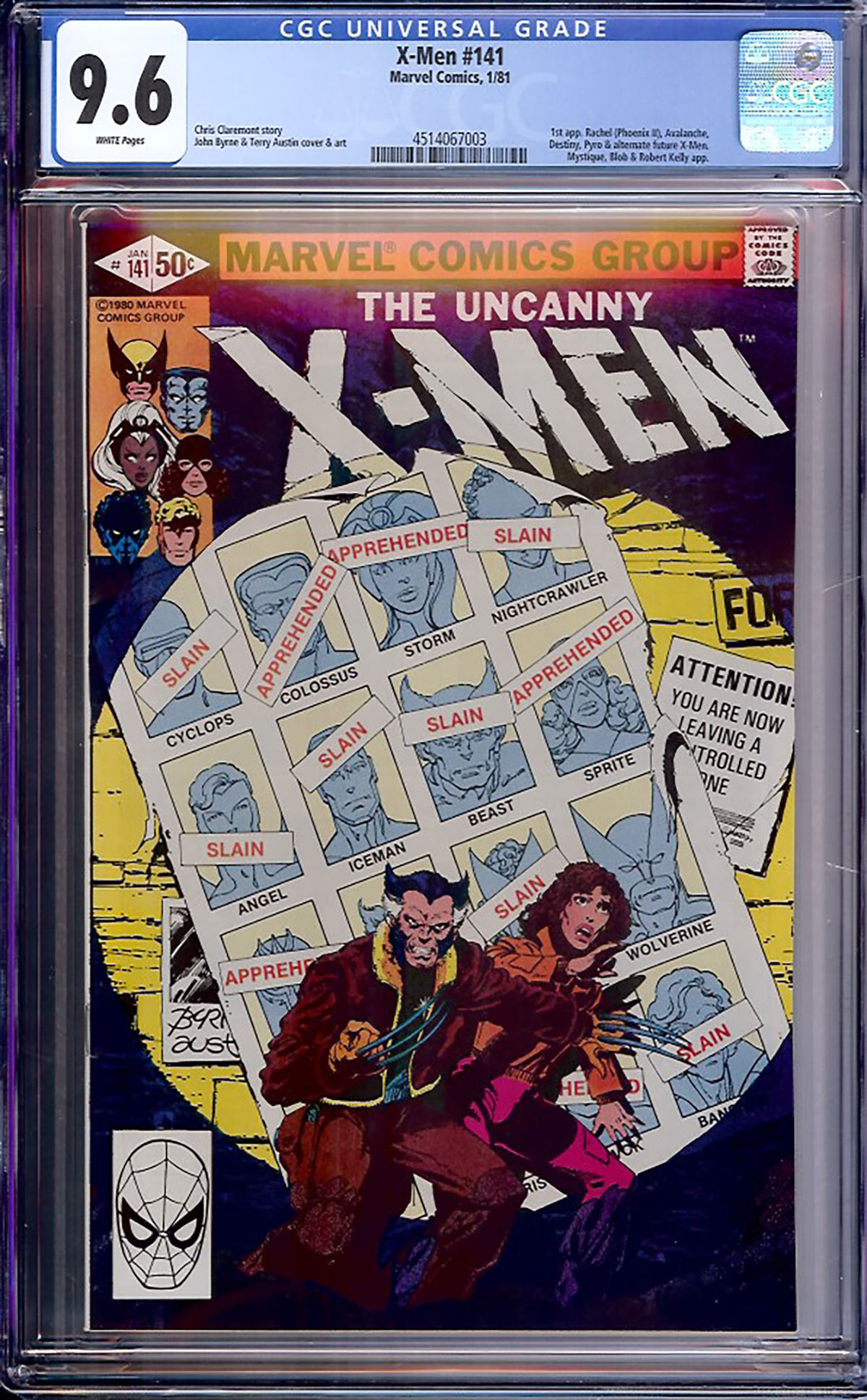 X-Men #141 CGC 9.6 w