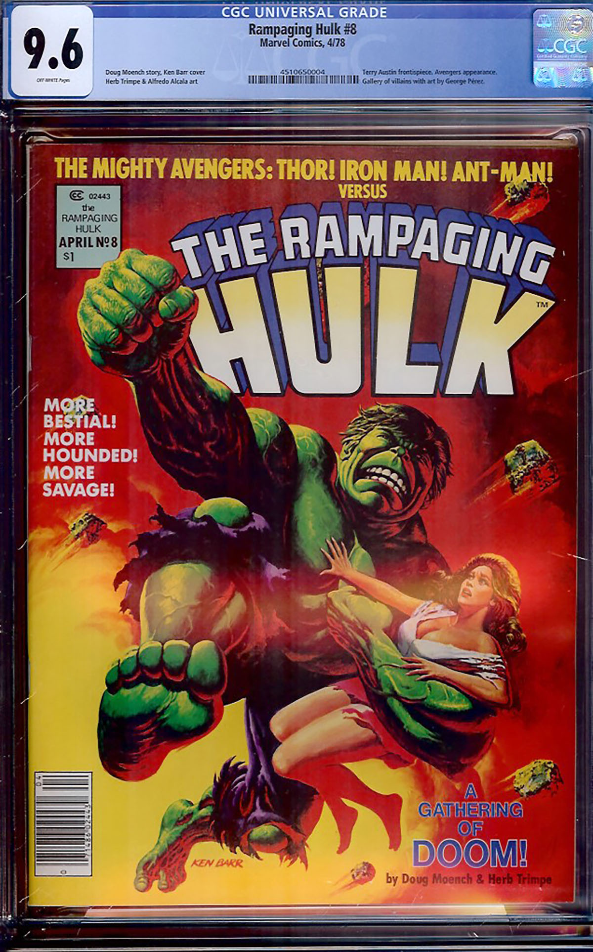 Rampaging Hulk #8 CGC 9.6 ow