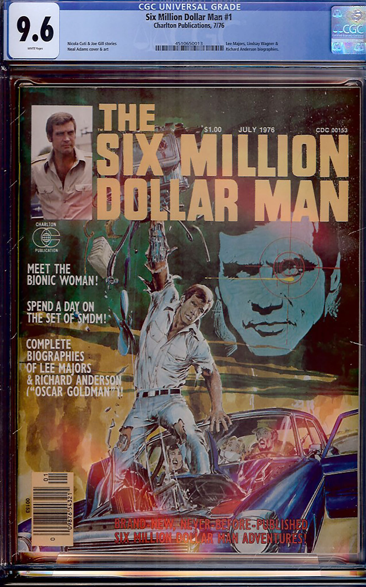 Six Million Dollar Man #1 CGC 9.6 w