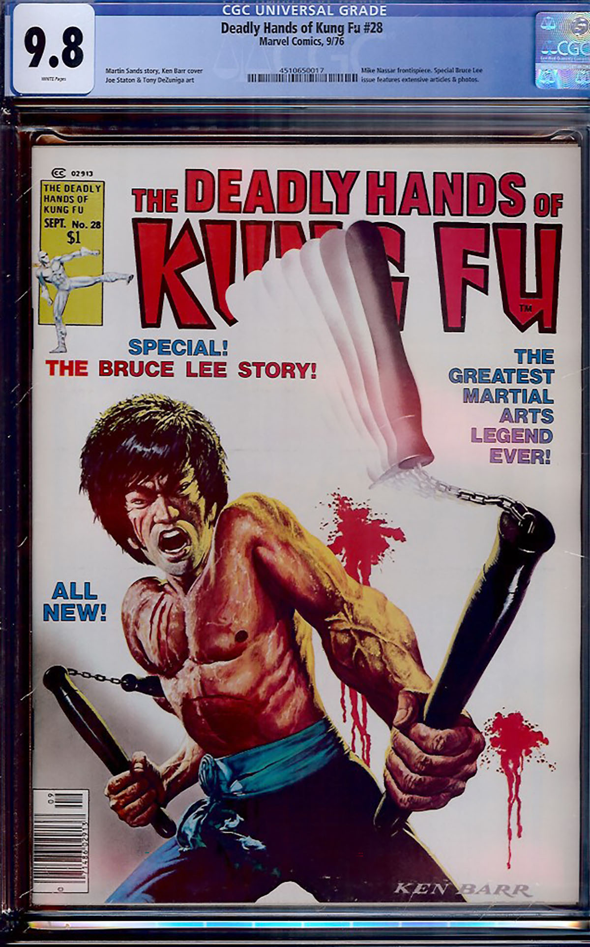 Deadly Hands of Kung Fu #28 CGC 9.8 w