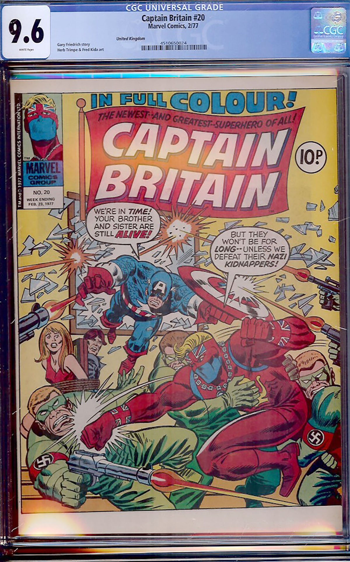 Captain Britain #20 CGC 9.6 w