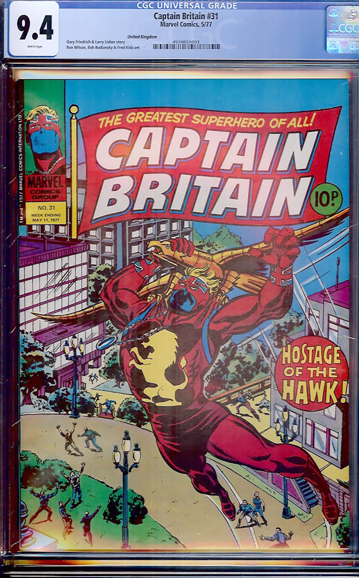 Captain Britain #31 CGC 9.4 w