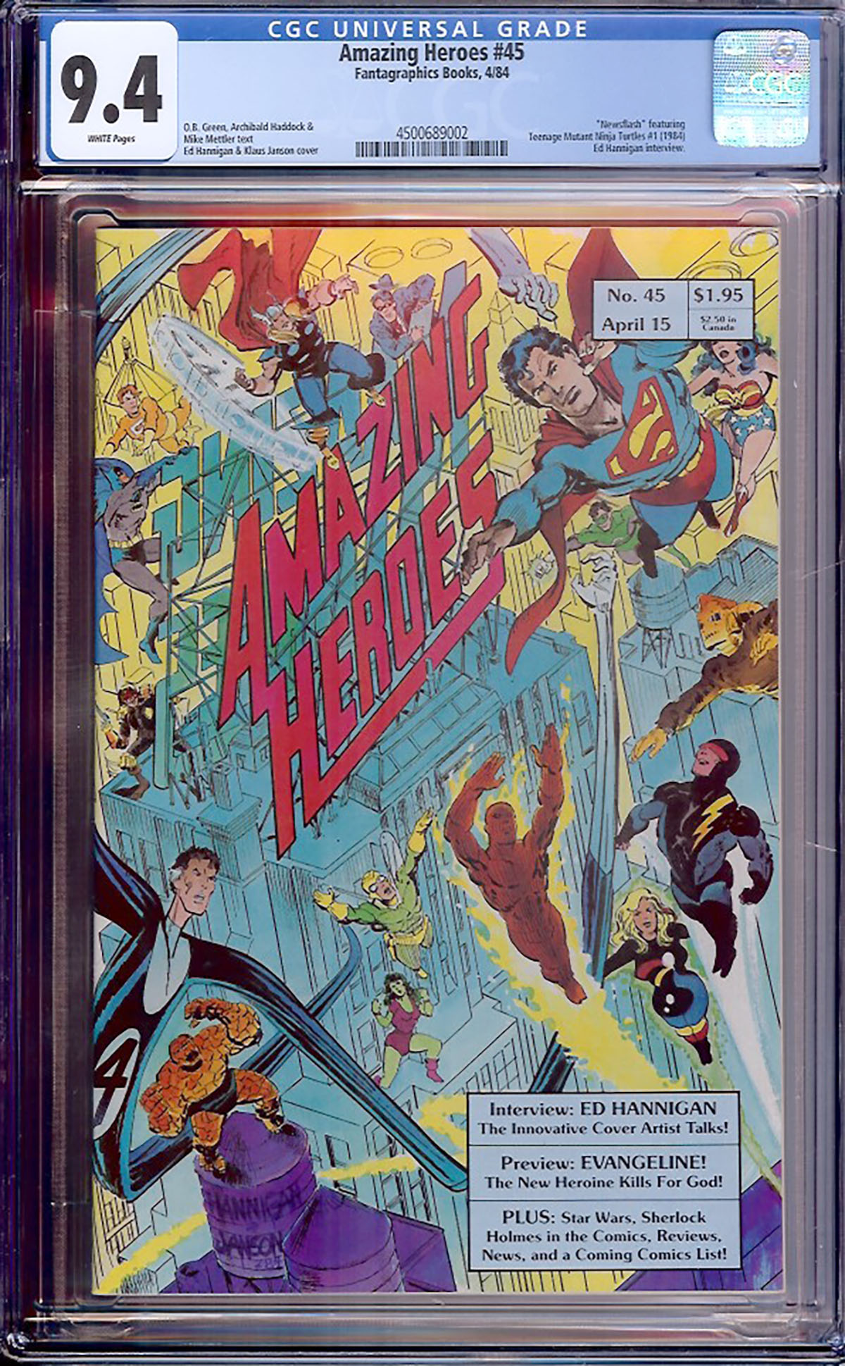 Amazing Heroes #45 CGC 9.4 w