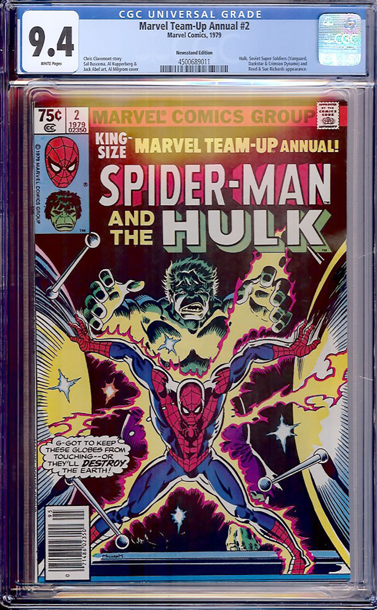 Marvel Team-Up Annual #2 CGC 9.4 w Newsstand Edition