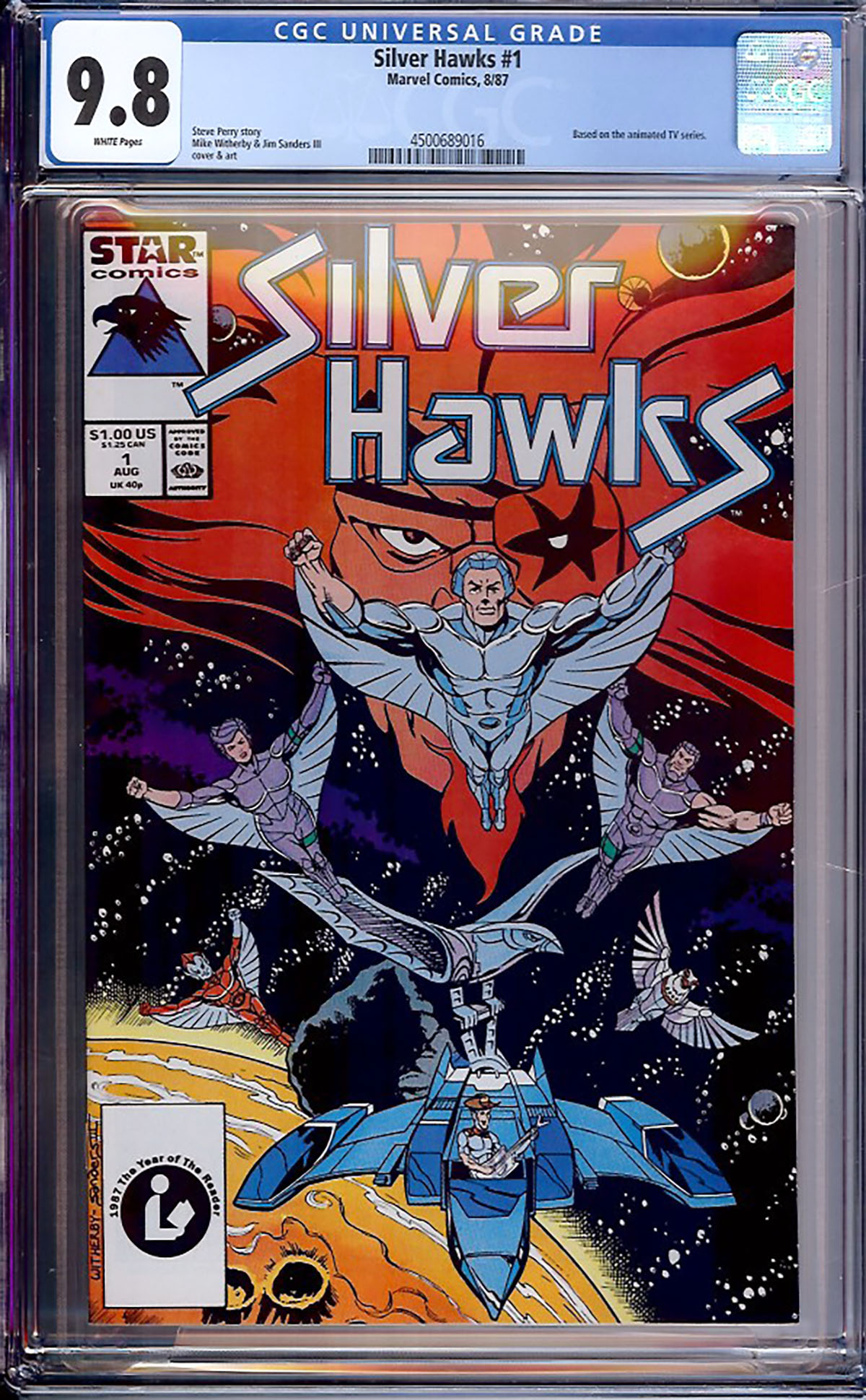 Silver Hawks #1 CGC 9.8 w