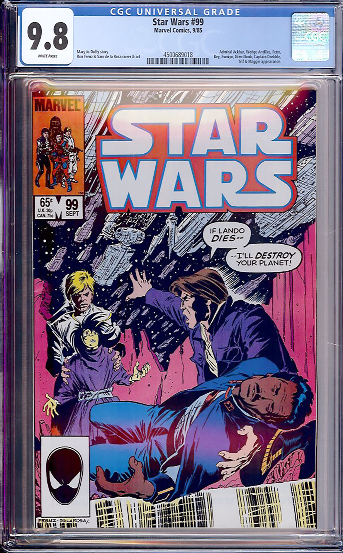 Star Wars #99 CGC 9.8 w