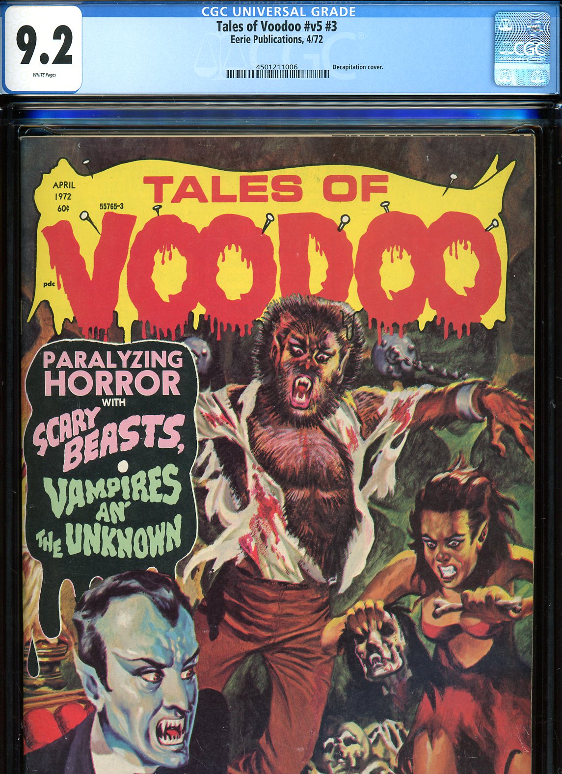 Tales of Voodoo Vol 5 #3 CGC 9.2 w