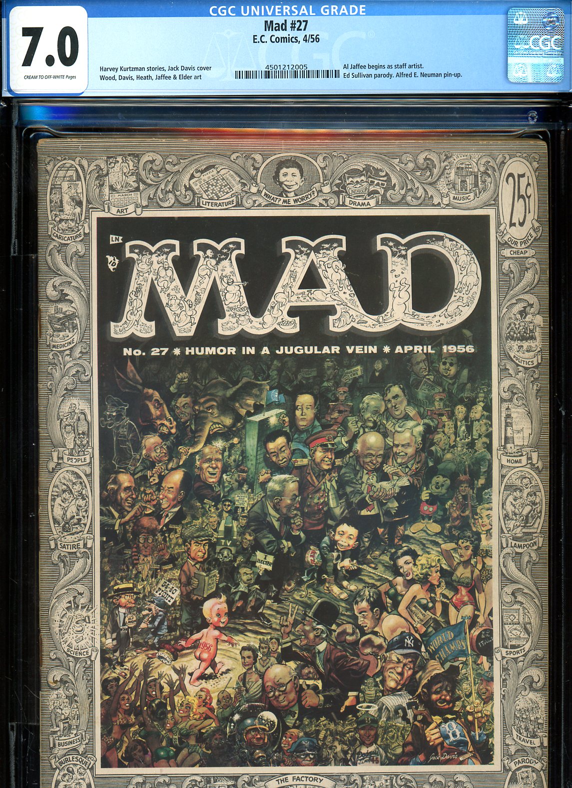 Mad #27 CGC 7.0 cr/ow