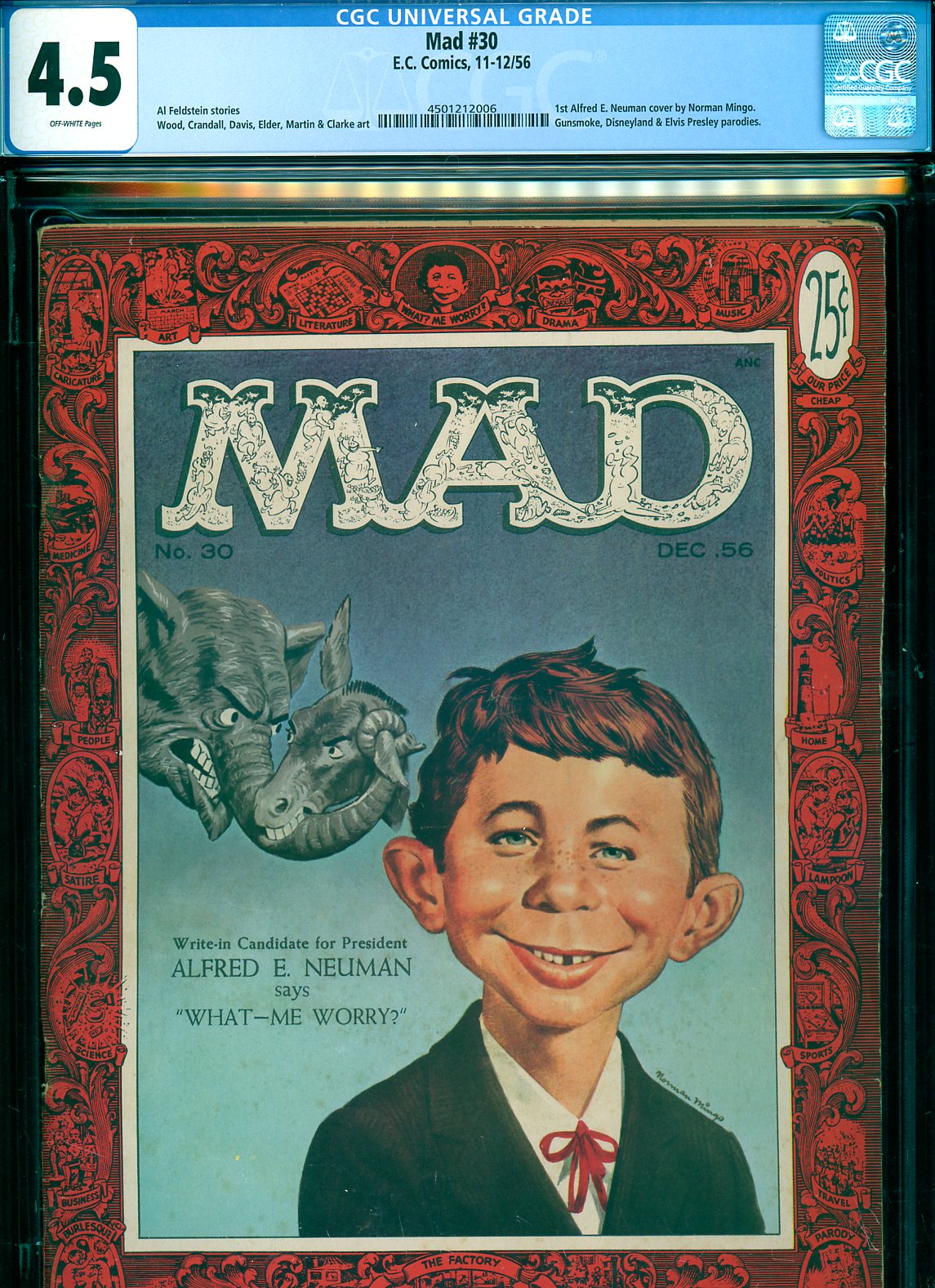 Mad #30 CGC 4.5 ow