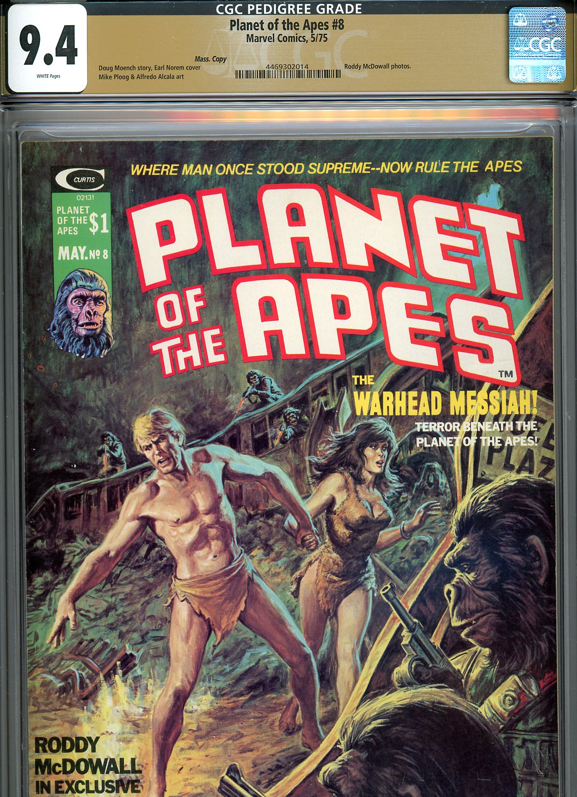 Planet of the Apes #8 CGC 9.4 w Mass. Copy