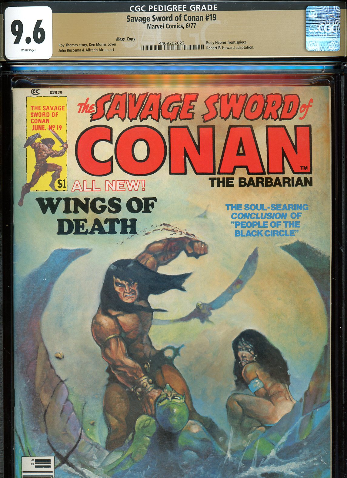 Savage Sword of Conan #19 CGC 9.6 w Mass. Copy