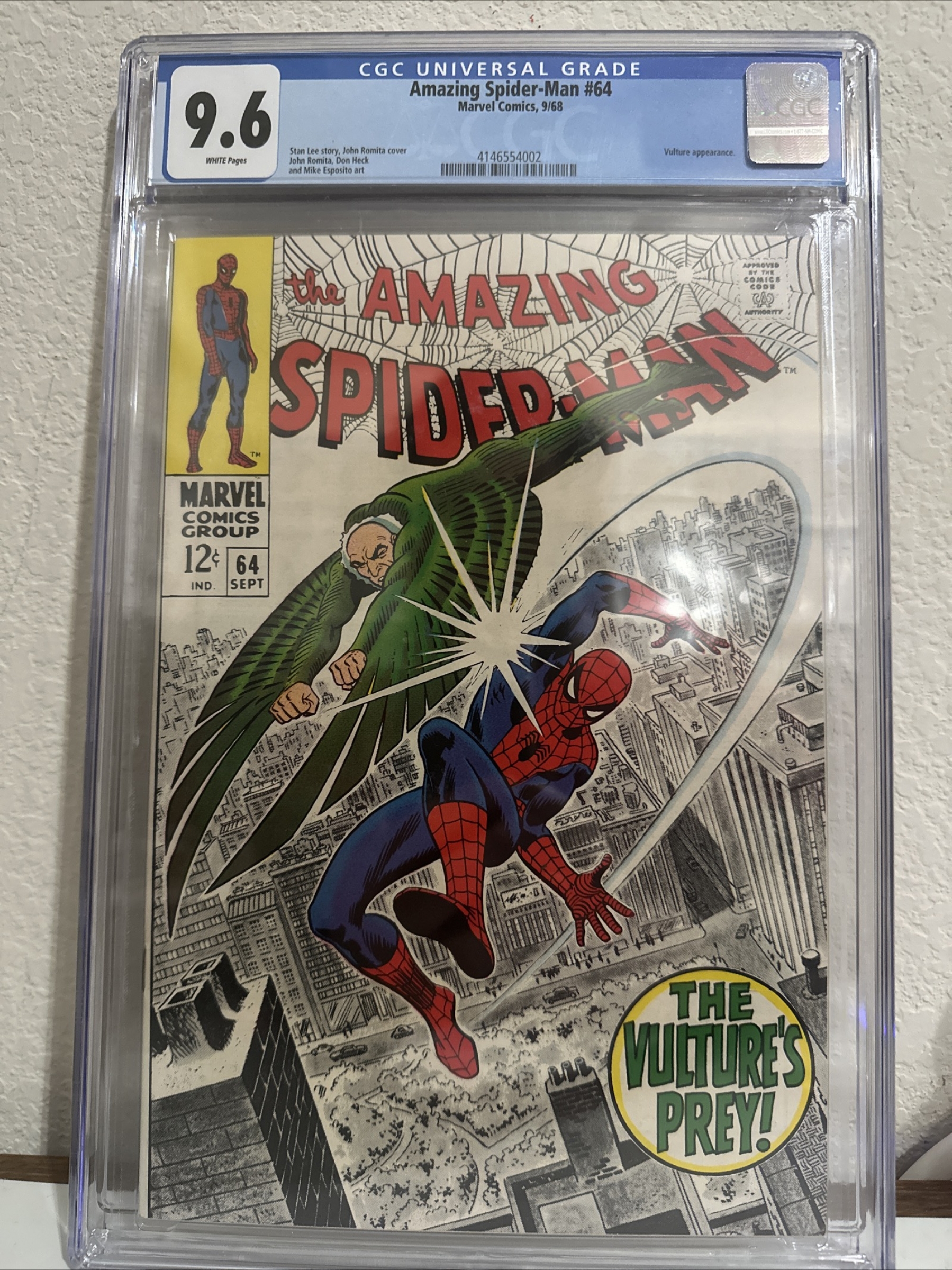 Amazing Spider-Man #64 CGC 9.6 w