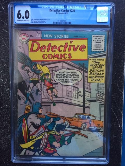 Detective Comics #220 CGC 6.0 ow/w