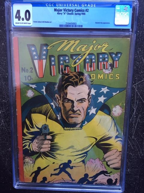 Major Victory Comics #2 CGC 4.0 cr/ow