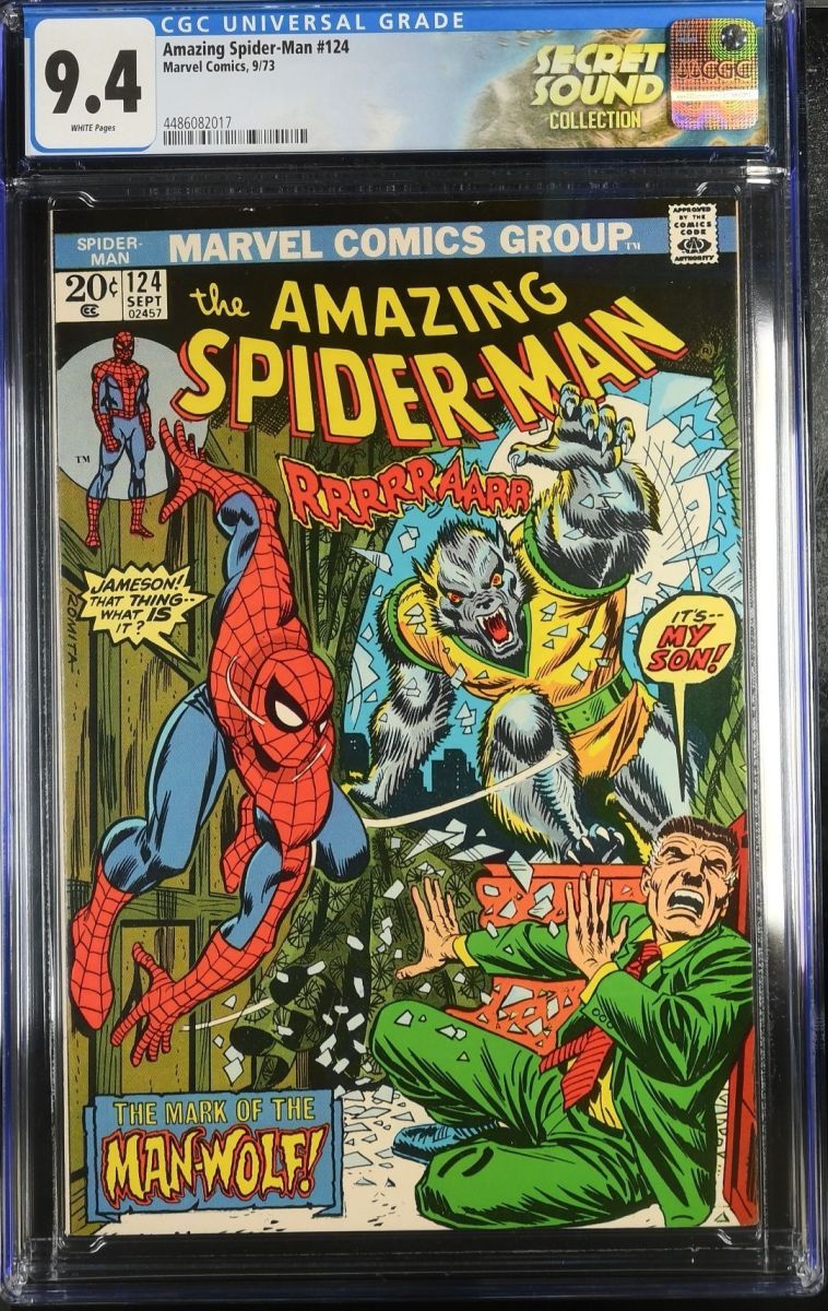 Amazing Spider-Man #124 CGC 9.4 w