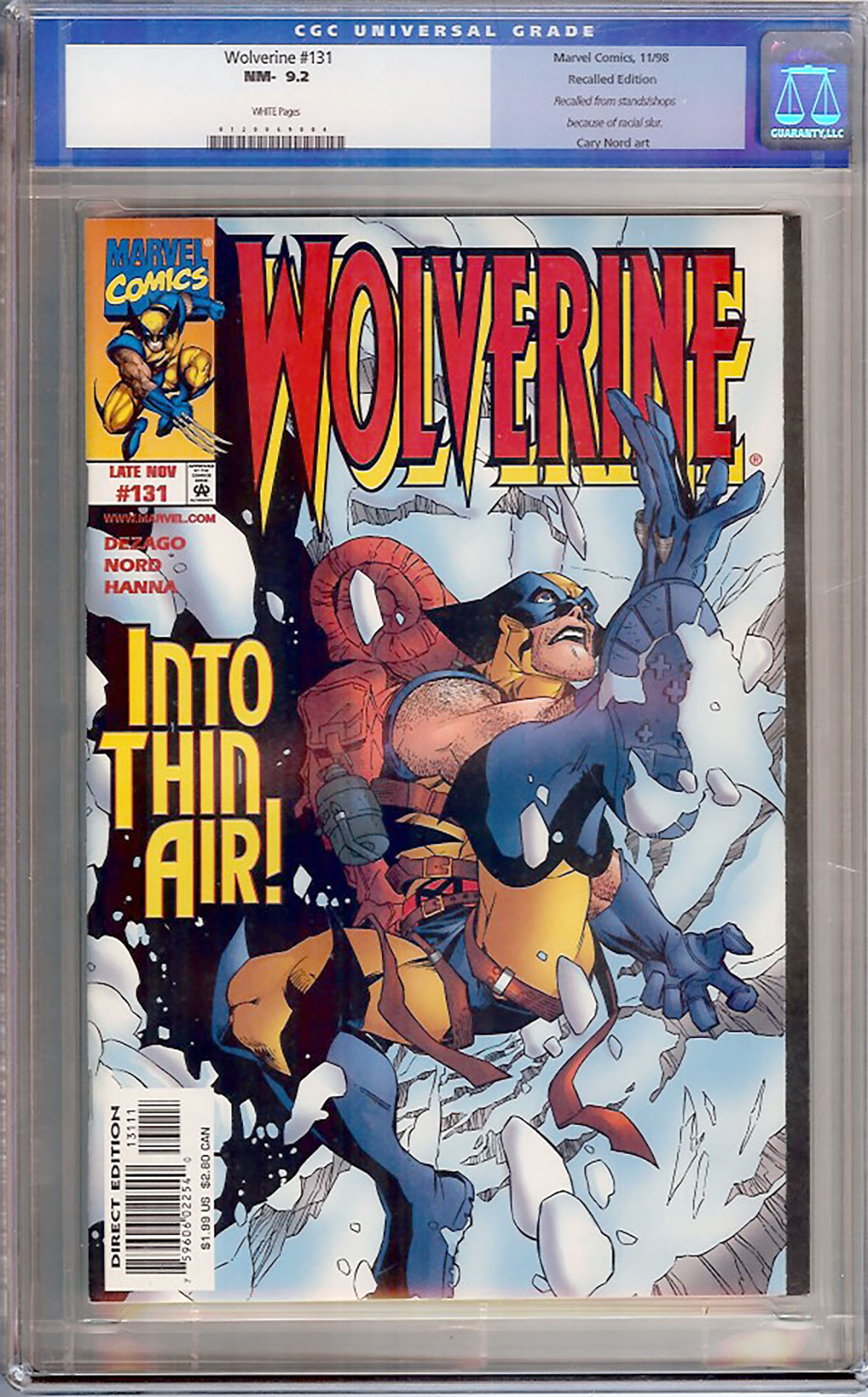 Wolverine #131 CGC 9.2 w